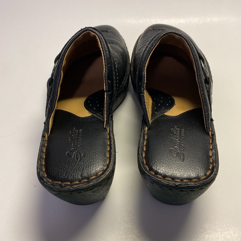 CABELA’S Sandhills Collection Leather Clogs Size 8M Black - Picture 4 of 7
